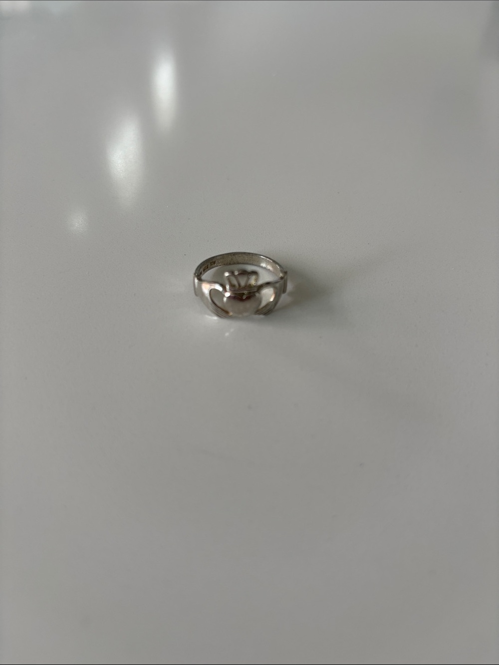 Sterling Silver Claddagh Ring - Silver